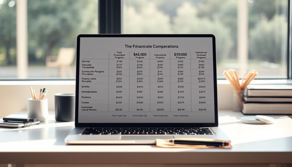 Graduate programs cost comparison